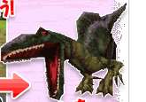 ゲーム画面　恐竜