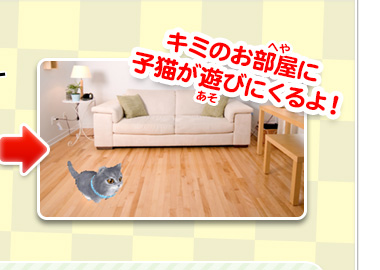 キミのお部屋に子猫が遊びにくるよ！